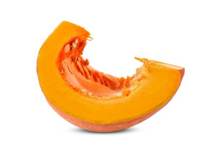 fresh pumpkin on white background.の写真素材