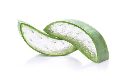 Aloe Vera on white background.の写真素材