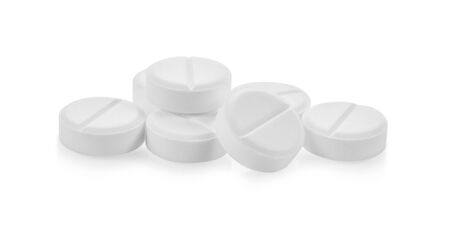 paracetamol on white background.の写真素材