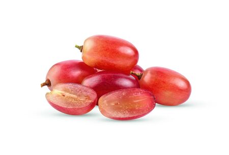 grapes isolated on over white background.の写真素材