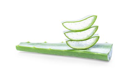 Aloe Vera on white background.の写真素材