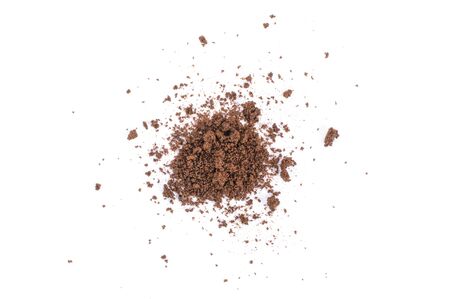 Coffee powder on white background.の写真素材