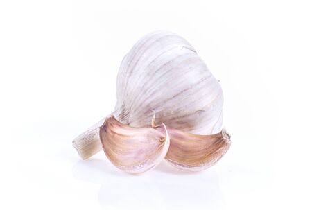 Garlic Isolated on white background.の写真素材