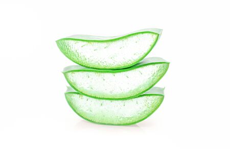 Aloe Vera on white backgroundの写真素材