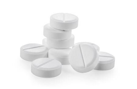 paracetamol drug on white backgroundの写真素材