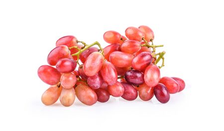 grapes isolated on over white background.の写真素材