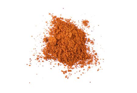 Paprika powder  white background.の写真素材