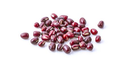 red beans isolated on white background.の写真素材