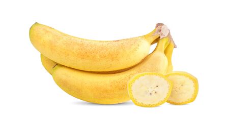 Bunch of bananas on white background.の写真素材