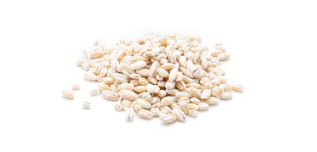 grain barley on a white background.の写真素材