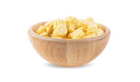 Fresh Baby corn on white background.の写真素材