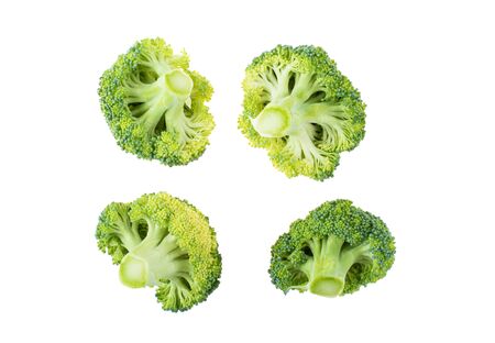 Fresh broccoli isolated on white background.の写真素材