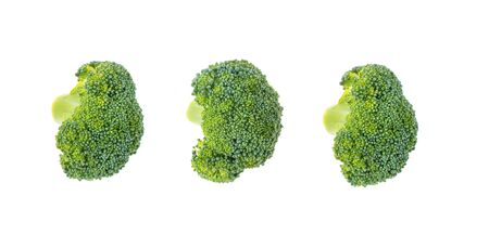 Fresh broccoli isolated on white background.の写真素材