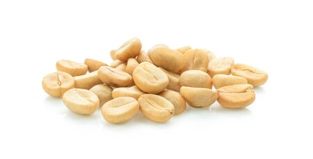 coffee beans isolated on white background.の写真素材