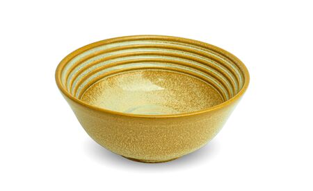 Ceramic bowl on white background.の写真素材