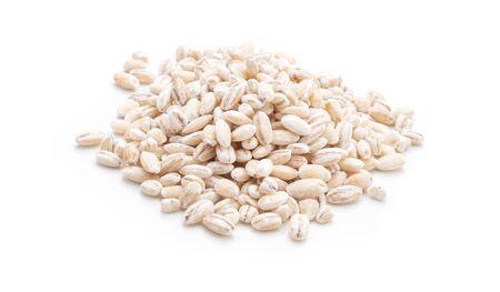 grain barley on a white background.の写真素材