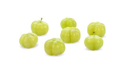 star gooseberry isolated on white backgroundの写真素材