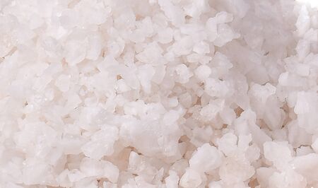 salt isolated on white background.の写真素材