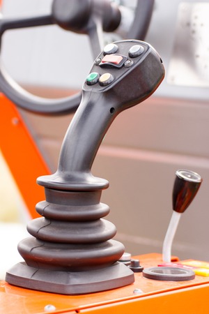 Operating and steering panel on agricultural machine or vehicleの写真素材