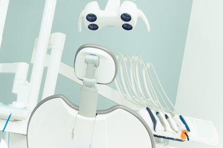 Dental tools and accessories for using by dentists in modern dentist officeの写真素材