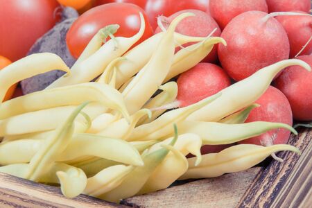 Fresh ripe vegetables as source natural minerals and vitamins. Healthy lifestyles, slimming and dietingの写真素材