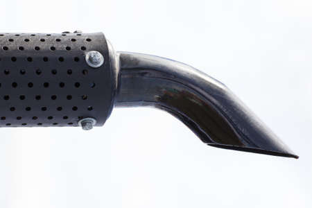 Exhaust pipe of truck, tractor or industrial and agricultural machine.の写真素材