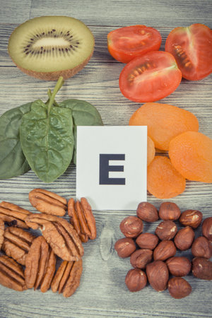 Healthy nutritious food as source natural vitamin E, dietary fiber and other various mineralsの写真素材