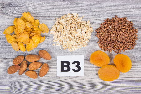 Various products or ingredients as source natural vitamin B3 and other minerals