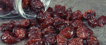 Cranberries as a source of vitamins and minerals. Alternative medicine during bladder problems. Healthy eatingの写真素材