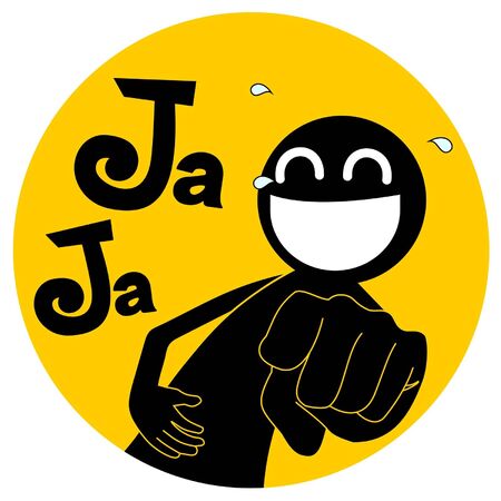 doll in circular background のイラスト素材