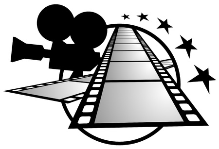 Drawing frames and film cameraのイラスト素材