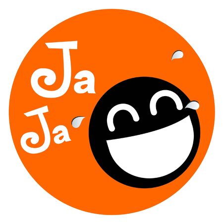 Head doll in circular background のイラスト素材