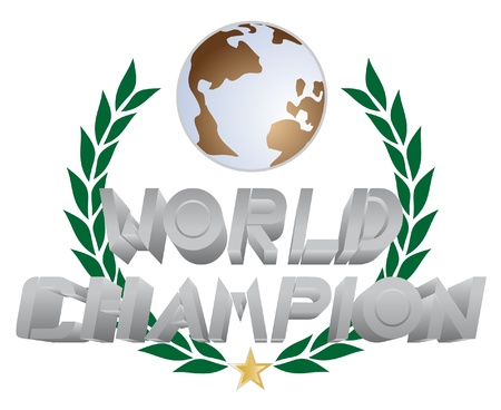 Signal indicating the champion of the world のイラスト素材