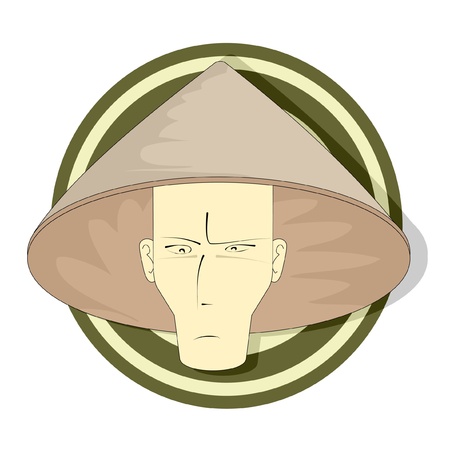 Typical oriental hatのイラスト素材