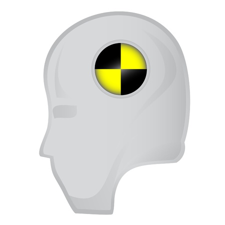 Head of crash test dummy のイラスト素材