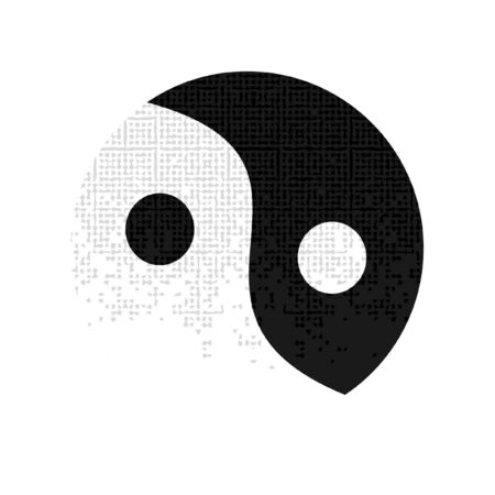 icon of yin and yangのイラスト素材