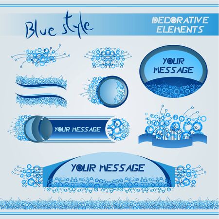 Design of various decorative elements のイラスト素材