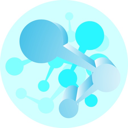 Abstract circle tech desginのイラスト素材