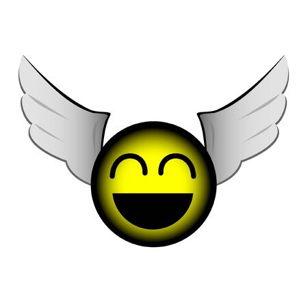 Happy fly faceのイラスト素材