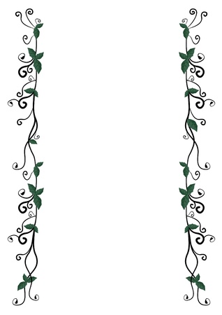 Creative design frame with leavesのイラスト素材