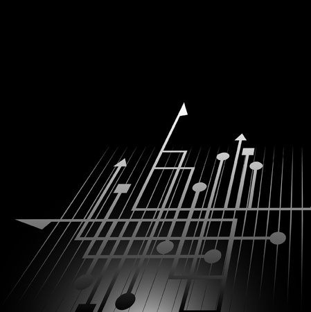 Black background with creative design のイラスト素材