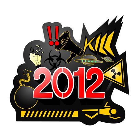 Symbols represent the new yearのイラスト素材