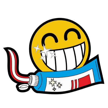 Friendly face with healthy teethのイラスト素材