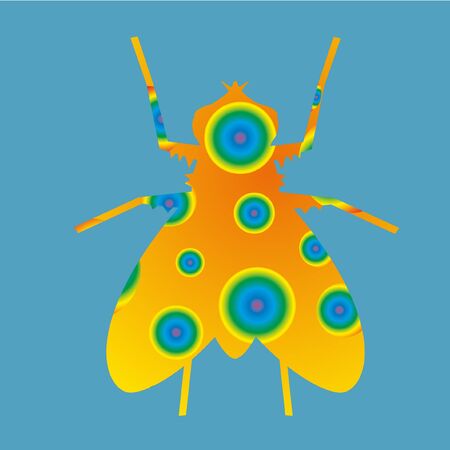 Colorful flyのイラスト素材