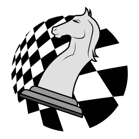 Horse chess iconのイラスト素材