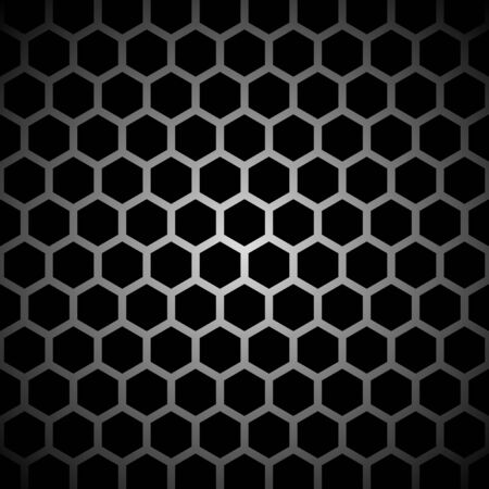 Black background with hive designのイラスト素材