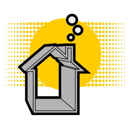 Solar houseのイラスト素材