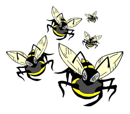 Wasps groupのイラスト素材