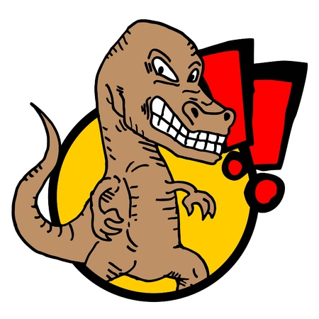 Tyrannosaurus rex iconのイラスト素材