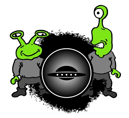 Two aliensのイラスト素材